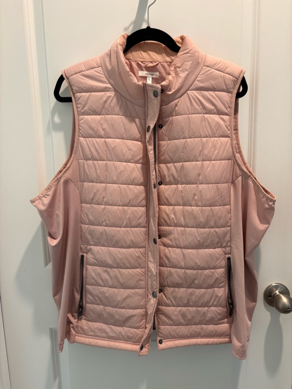 Maurices Blush Pink Quilted Vest